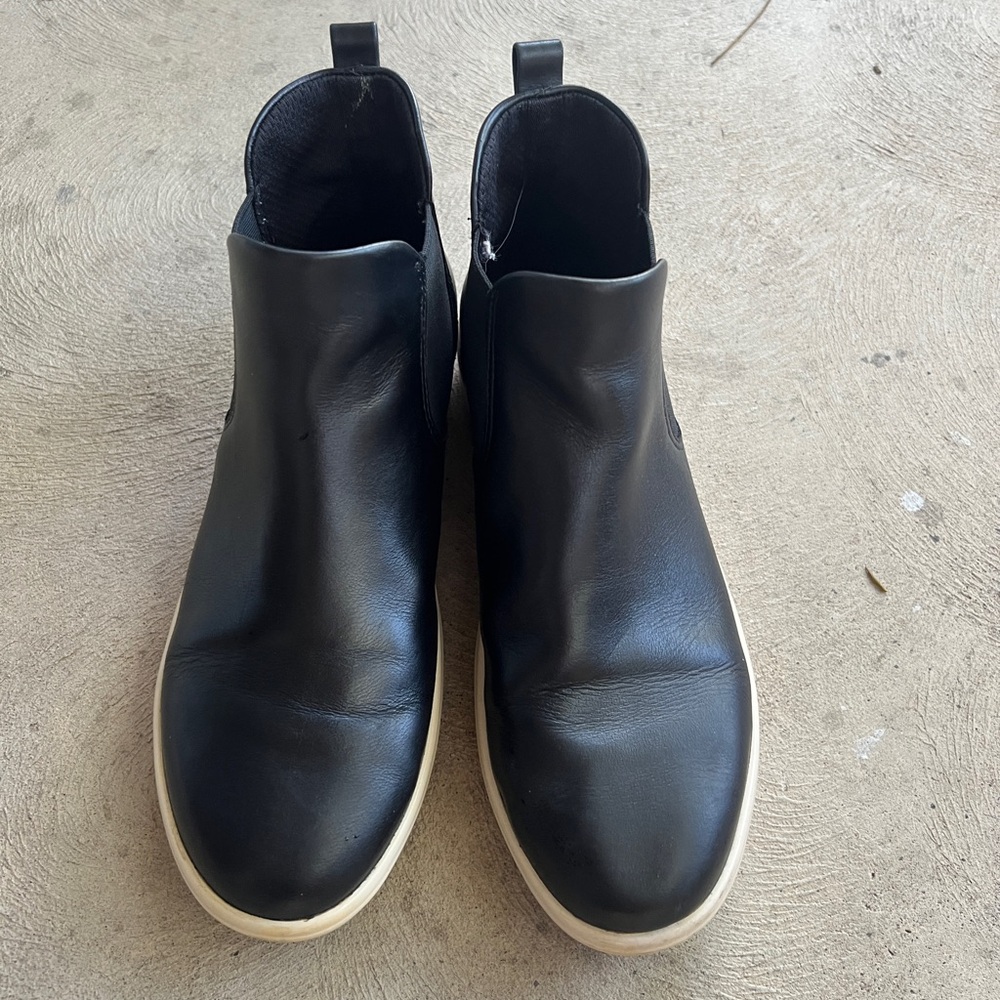 Ecco Black Ankle Boots with Light Soles